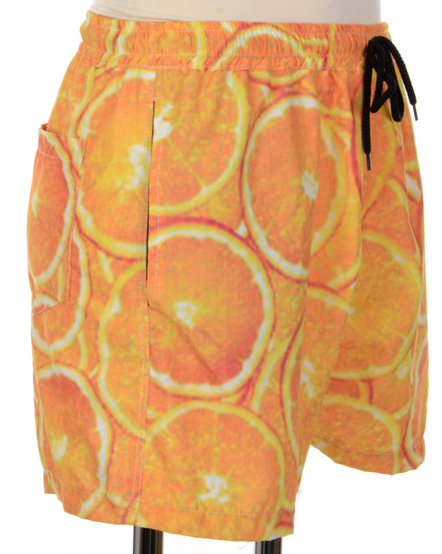 Short imprimé orange - Style estival frais