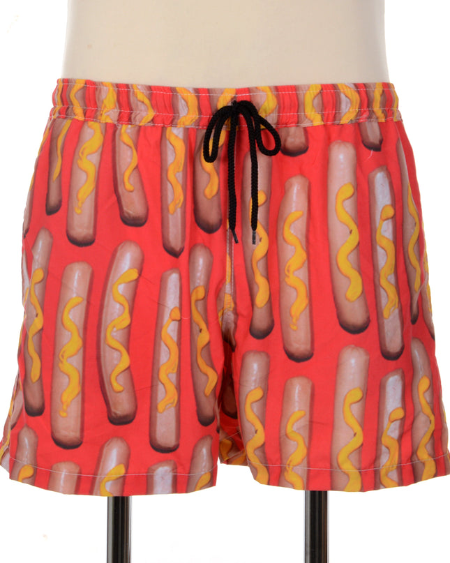Short imprimé saucisse - Vêtements d'été amusants