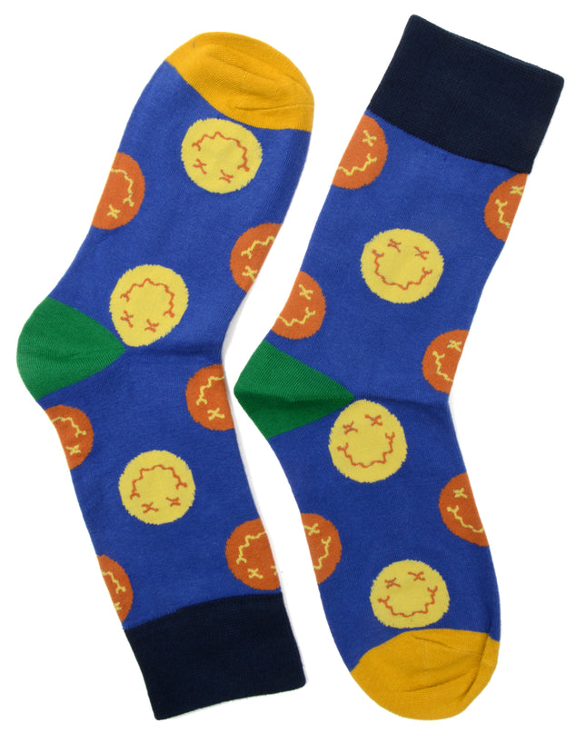 Chaussettes de Noël amusantes Zokni - Smiley III pour adultes et enfants