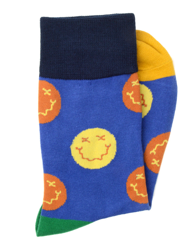 Fun Christmas Socks with Smiley III Design for All Ages