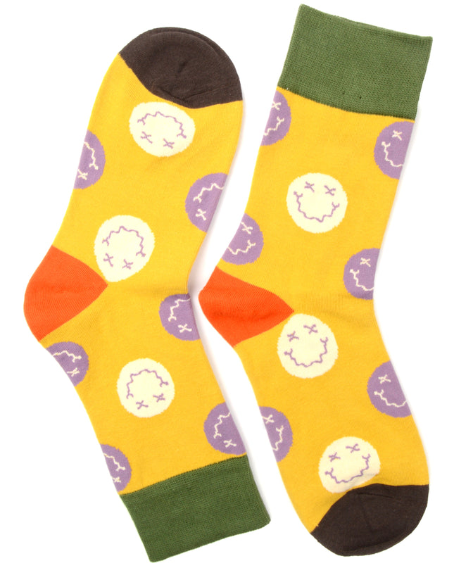 Fun Christmas Socks - Smiley Design