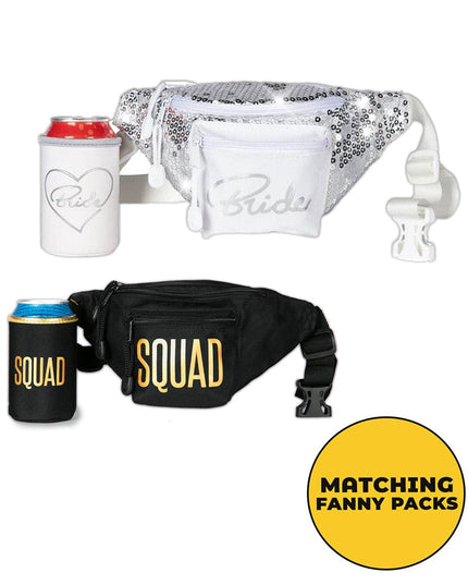 Bride & Squad Bachelorette Fanny Packs