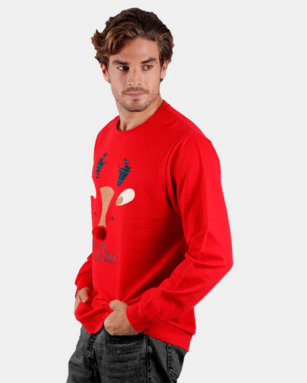 Sweat-shirt de Noël pour homme « Oh Deer » | Soldes Happy Hoodies Outlet