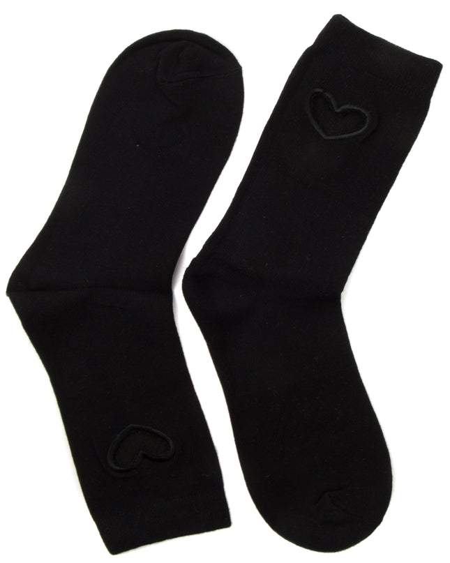 Chaussettes à cœur - Modèle noir Zokni