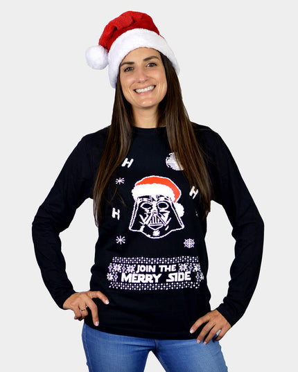 Long Sleeve Join The Merry Side Christmas T-Shirt for All