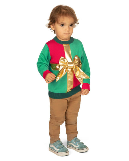Toddler Boy's Little Present Ugly Christmas Sweater