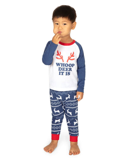 Toddler Boy's Whoop Deer It Is Crew Neck Pajama Set