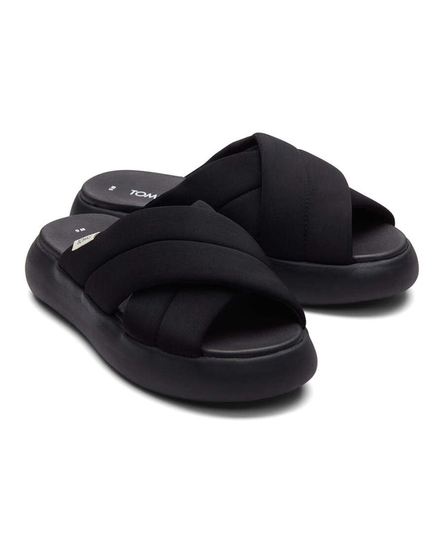 Pantoufles TOMS Alpargata Mallow Crossover - Noires