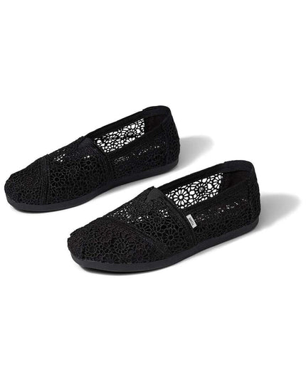 TOMS Alpargata - Chaussons noirs marocains en crochet