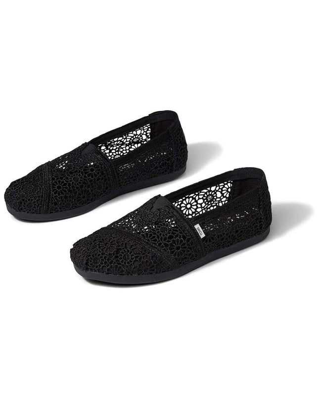 TOMS Alpargata - Chaussons noirs marocains en crochet