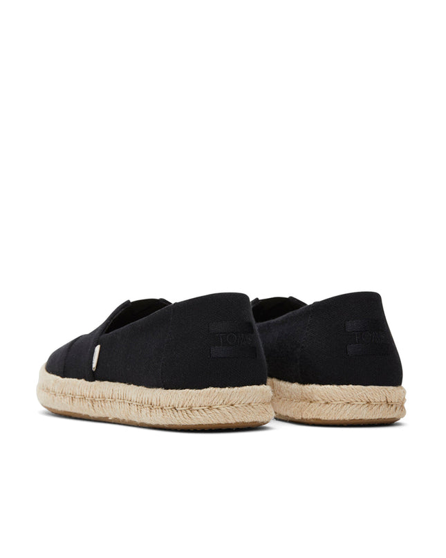 Alpargata Rope 2.0 de TOMS - Coton recyclé noir