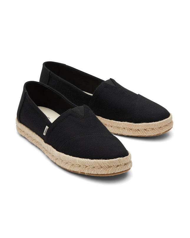 Alpargata Rope 2.0 de TOMS - Coton recyclé noir