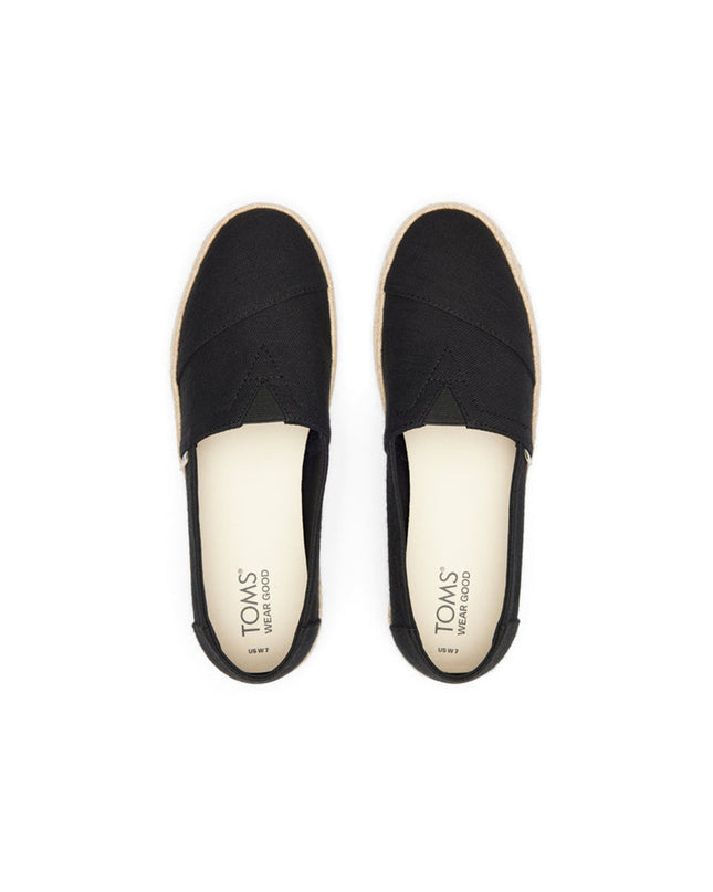 Alpargata Rope 2.0 de TOMS - Coton recyclé noir