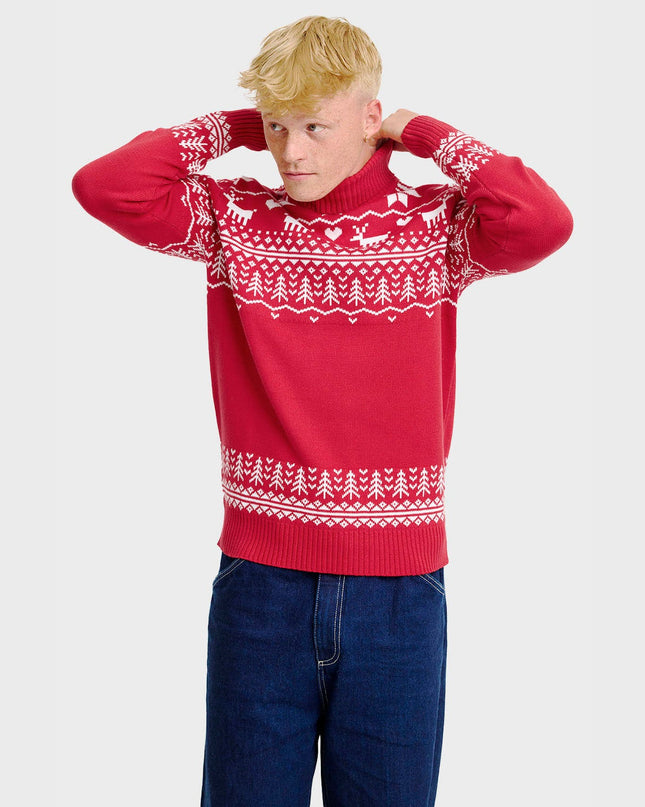 Men's Greenland Christmas Turtleneck Sweater