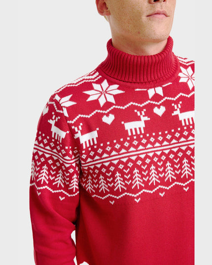 Men's Greenland Christmas Turtleneck Sweater