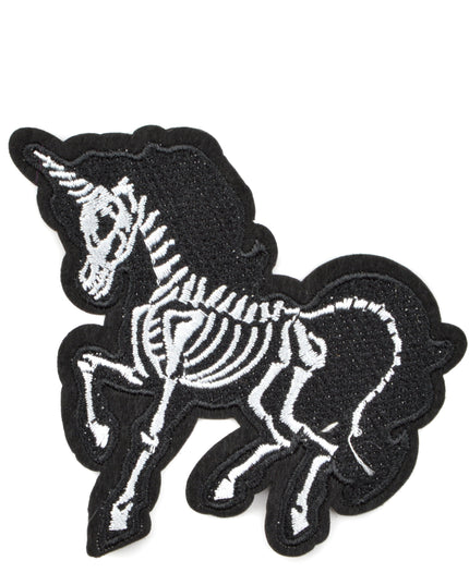 Patch - Squelette de licorne pour Halloween