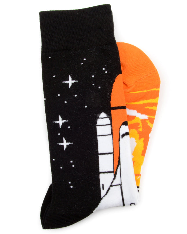 Chaussettes fantaisie navette spatiale - Édition limitée