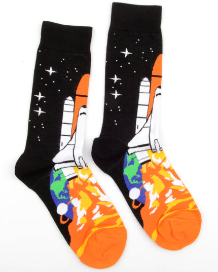 Chaussettes fantaisie navette spatiale - Édition limitée
