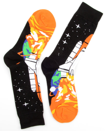 Chaussettes fantaisie navette spatiale - Édition limitée