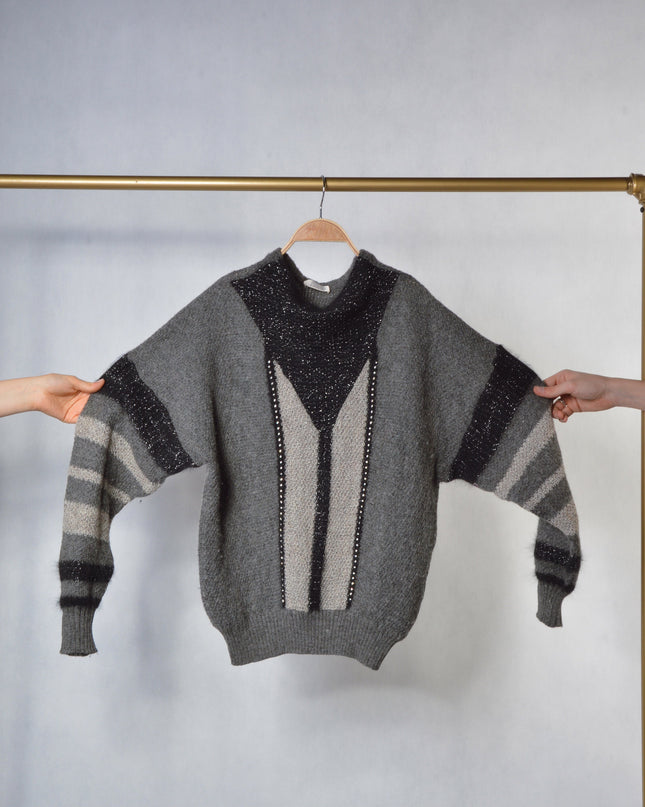 Pull vintage - Pull de Noël en édition limitée orné de strass