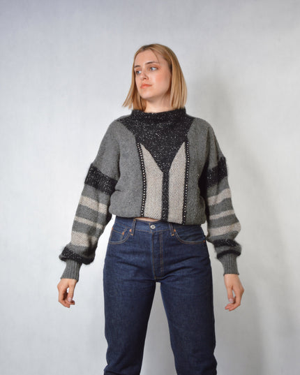 Pull vintage - Pull de Noël en édition limitée orné de strass