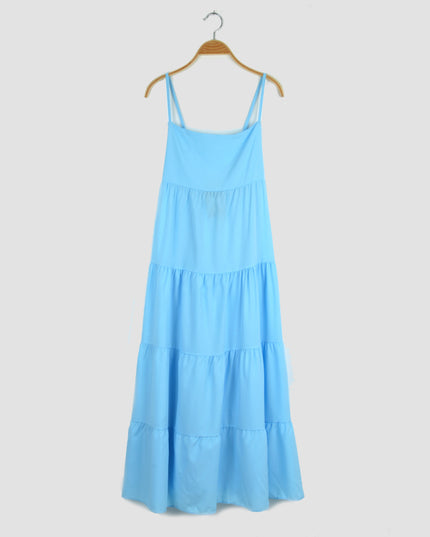 Robe longue - Bleu clair