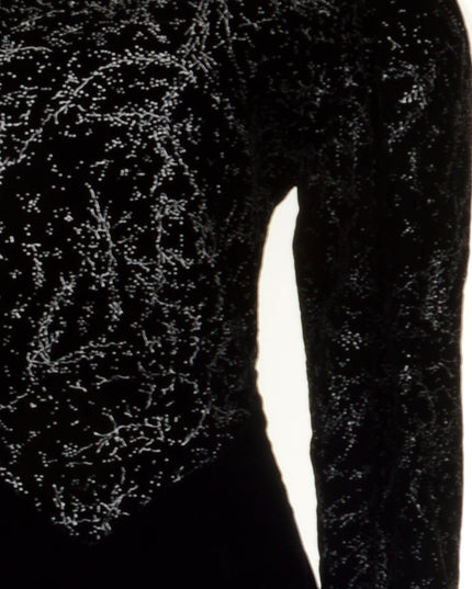 Robe vintage en velours noir