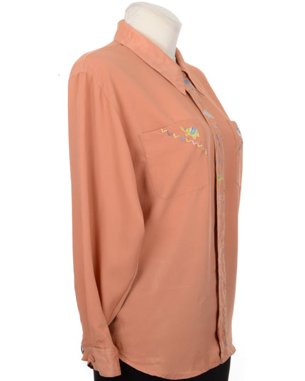 Chemisier vintage à imprimé éléphant