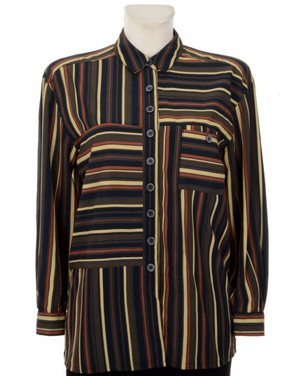 Chemisier vintage à rayures