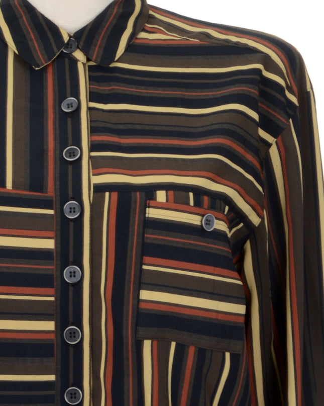 Chemisier vintage à rayures