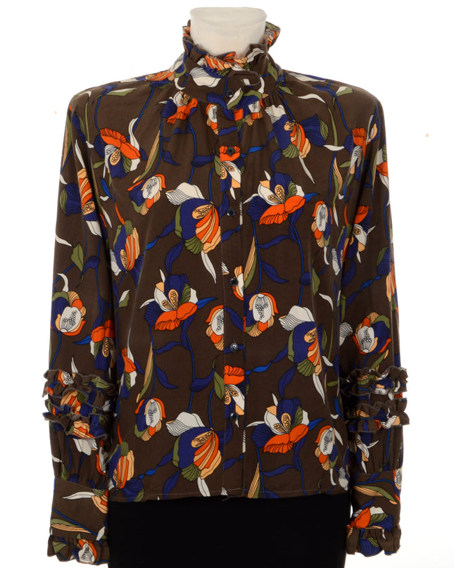 Chemisier vintage à volants