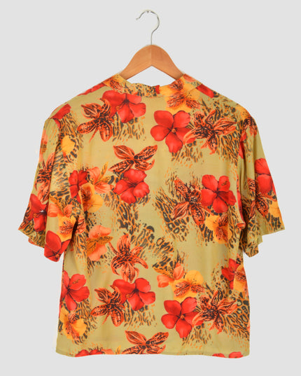 Chemisier vintage - Hibiscus