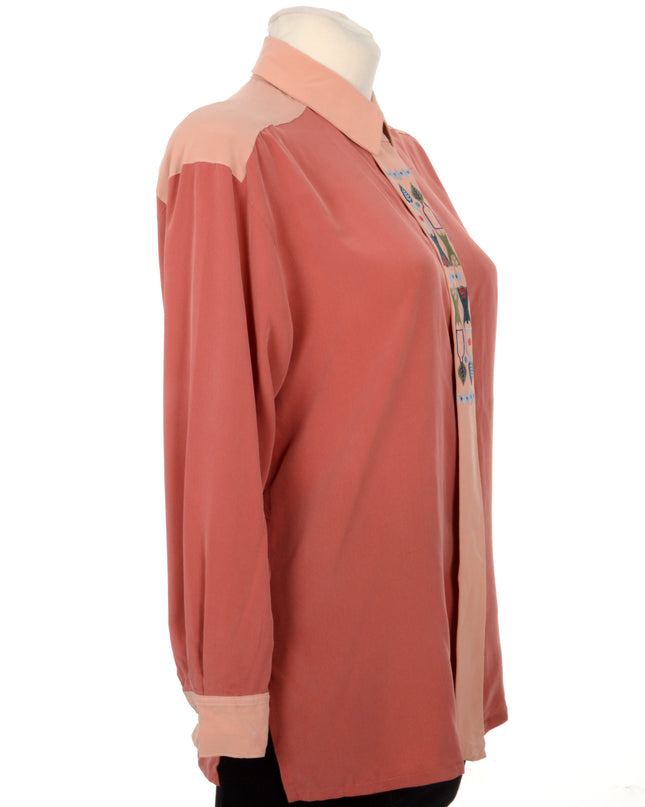 Chemisier vintage brodé