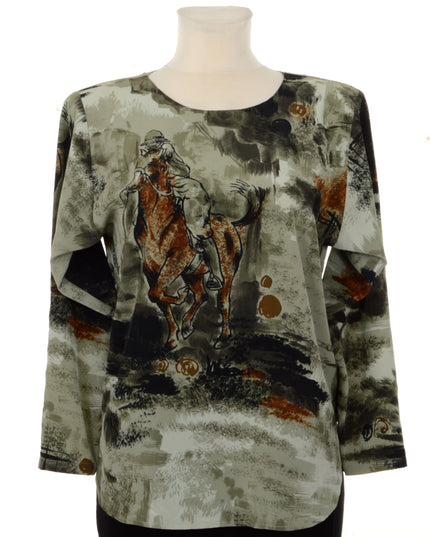 Blouse vintage - Équestre