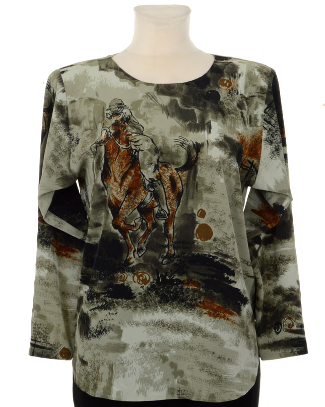 Blouse vintage - Équestre