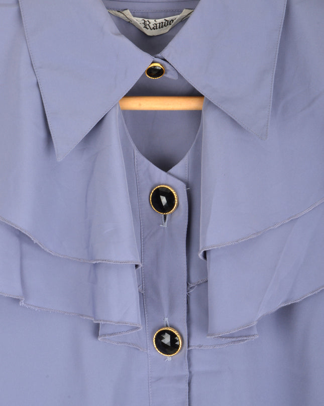 Chemisier vintage à volants | Violet | Pyjama de Noël pour tous