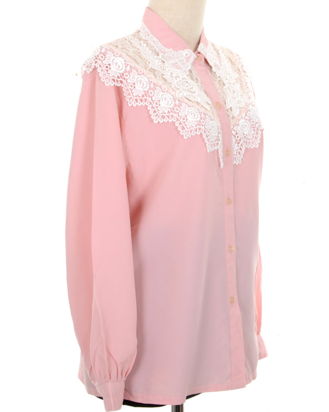 Chemisier vintage en dentelle