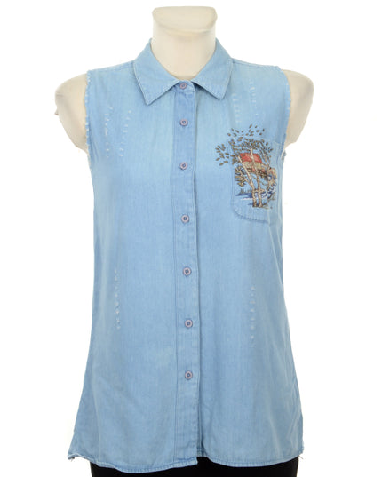 Chemise vintage - Motif brodé I