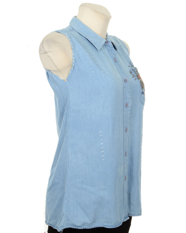 Chemise vintage - Motif brodé I