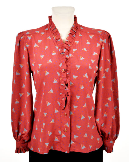 Chemisier vintage à volants