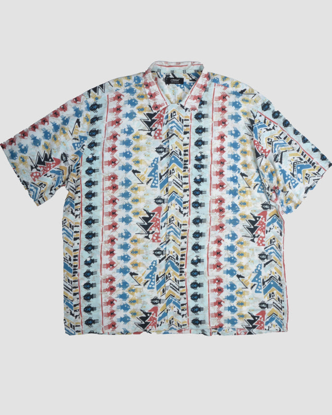 Chemise vintage - Poisson aztèque | Idéale pour les fêtes