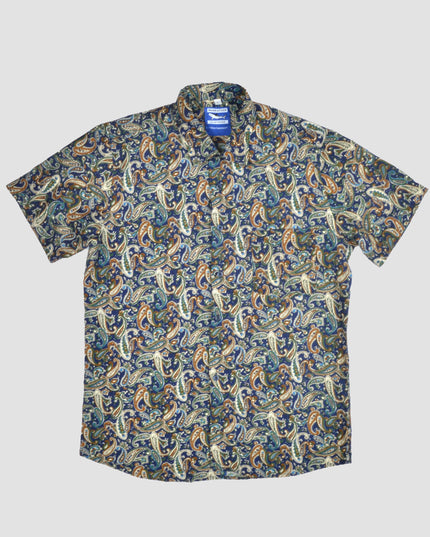 Chemise boutonnée à motif bandana vintage - Collection de pulls de Noël