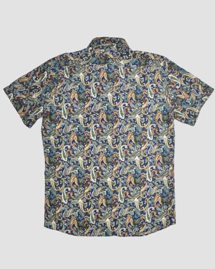 Chemise boutonnée à motif bandana vintage - Collection de pulls de Noël