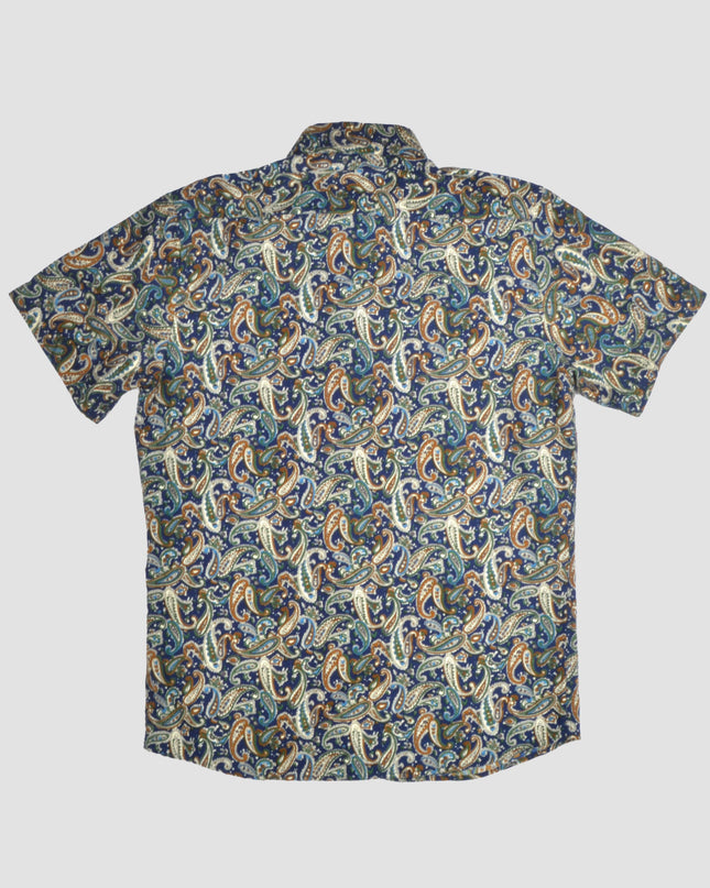 Chemise boutonnée à motif bandana vintage - Collection de pulls de Noël