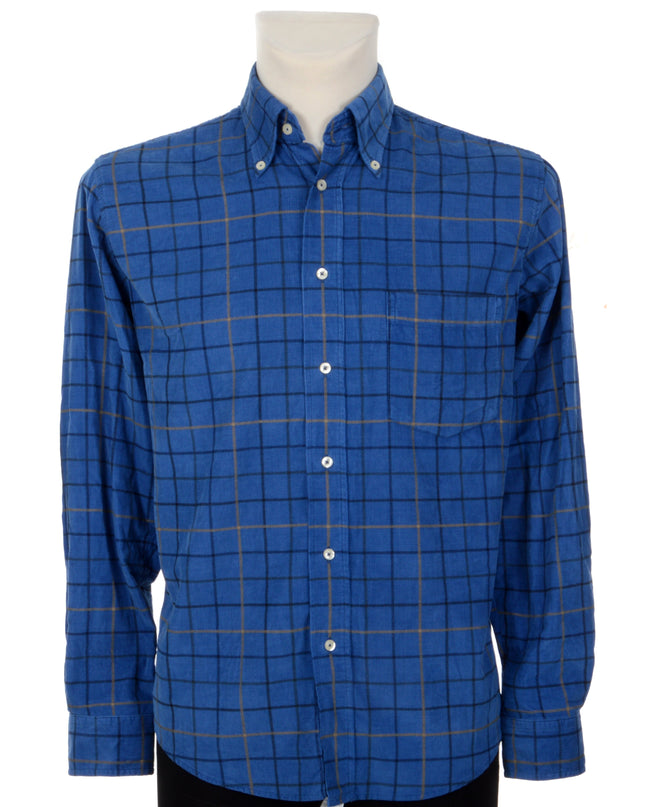 Chemise vintage - Pull de Noël en velours côtelé à carreaux pour hommes et femmes