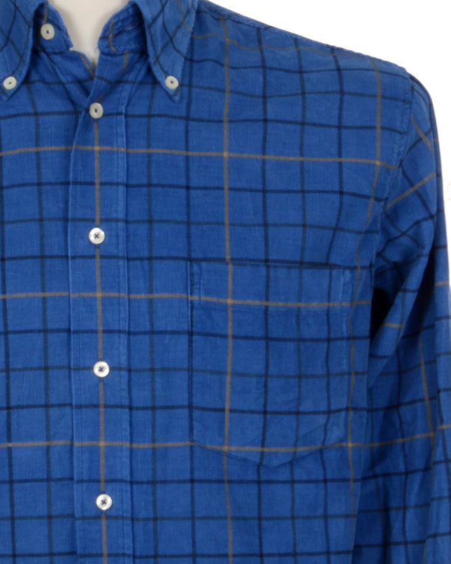 Chemise vintage - Pull de Noël en velours côtelé à carreaux pour hommes et femmes