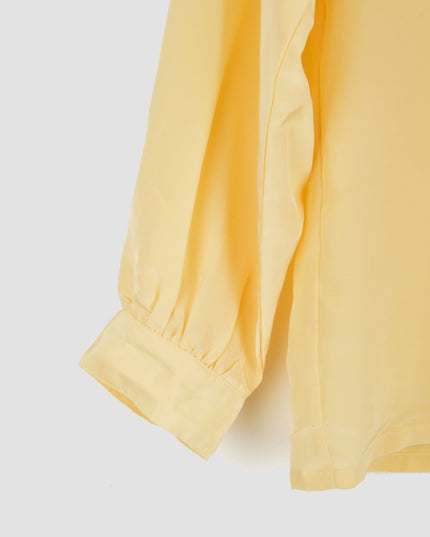 Chemisier vintage - Encolure transparente | Jaune | Pyjama de Noël pour tous