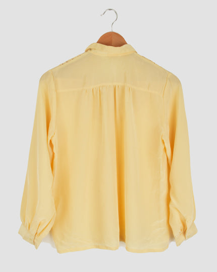 Chemisier vintage - Encolure transparente | Jaune | Pyjama de Noël pour tous