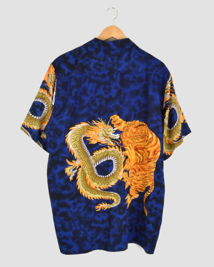 Chemise vintage - Motif tigre et dragon