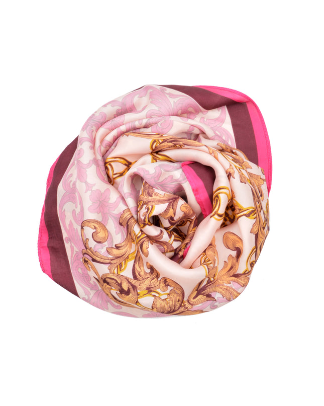 Écharpe vintage rose à maillons | Accessoires
